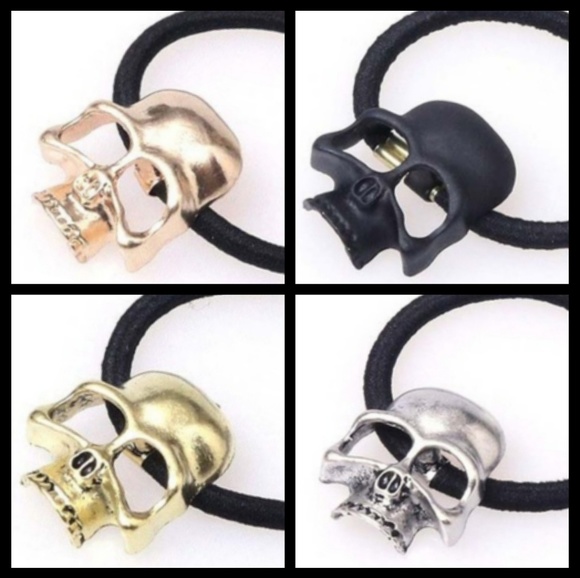 SKULL HAIRBAND 4 DIFFERENT COLORS - Picture 1 of 4